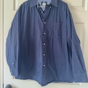 Wrangler Men's Navy Casual Button-Down Shirt
